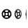 ROTOR ROUND DM BROSE® E-Bike RING R34T BLACK Kettenblatt
