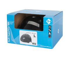 M-WAVE LAUNCH glossy black BMX Helm