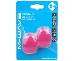 M-WAVE Cobra IV Batterie-Blinklicht-Set