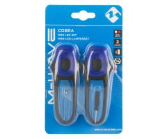 M-WAVE Cobra Batterie-Blinklicht-Set