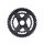 ROTOR ROUND RINGS DM 52/36T BLACK Kettenblatt