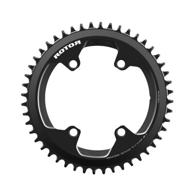 ROTOR ROUND RING 1X BCD110X4 48T UNIVERSAL TOOTH BLACK Kettenblatt
