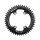 ROTOR ROUND RING 1X BCD110X4 48T UNIVERSAL TOOTH BLACK Kettenblatt