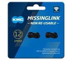 KMC 12NR DLC Black 12NR MissingLink Verschlussglied