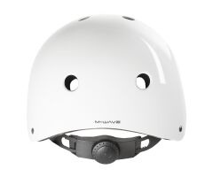 M-WAVE LAUNCH glossy white BMX Helm
