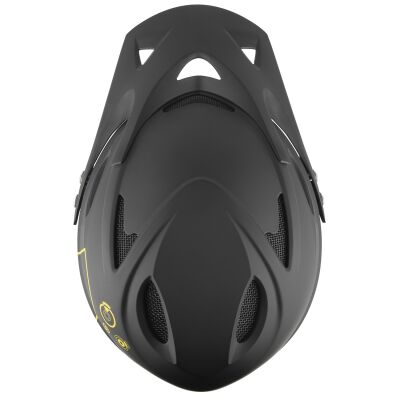 M-WAVE Fall Out matt black/yellow Fullface/Downhill Helm