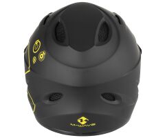 M-WAVE Fall Out matt black/yellow Fullface/Downhill Helm