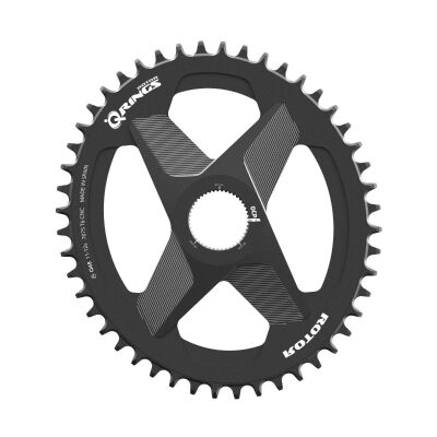 ROTOR Q RINGS 1X DM 46T UNIVERSAL TOOTH BLACK Kettenblatt
