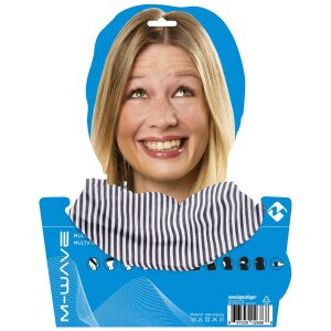 M-WAVE Stripes B/W Multifunktionstuch