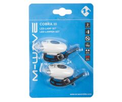 M-WAVE Cobra III Batterie-Blinklicht-Set