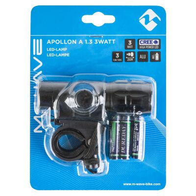 M-WAVE Apollon A 1.3 3 Watt Batterie-Frontlicht