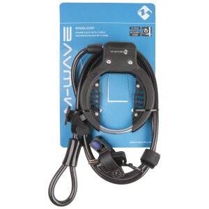 M-WAVE Ringloop Rahmenschloss mit Kabel