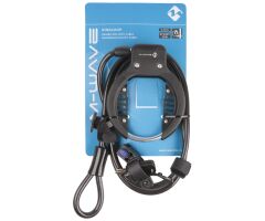 M-WAVE Ringloop Rahmenschloss mit Kabel