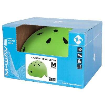 M-WAVE LAUNCH matt green BMX Helm