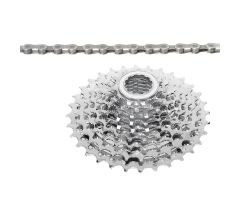 VENTURA Power 9 speed Set aus Kette und Kassette