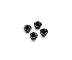 ROTOR MTB QX1 BOLT SET 4 BOLTS BLACK Kettenblattschrauben