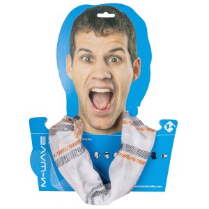 M-WAVE white & stripes Multifunktionstuch