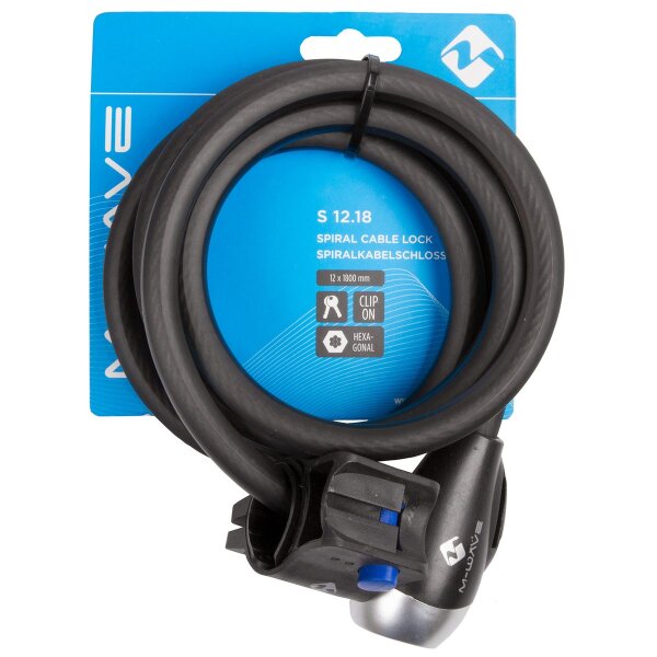 M-WAVE S 12.18 Spiralkabelschloss