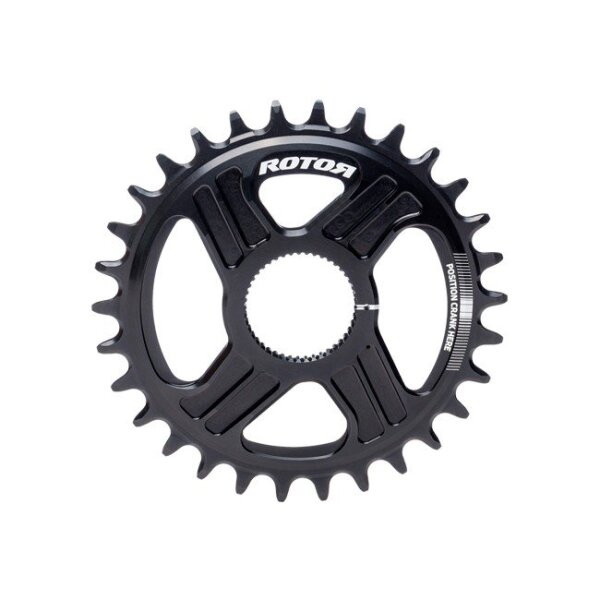 ROTOR ROUND RING DM MTB 30T BLACK (T-Type) Kettenblatt