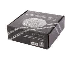 VENTURA Power 8 speed Set aus Kette und Kassette