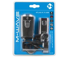 M-WAVE Atlas K 11 USB Akku-Beleuchtungsset