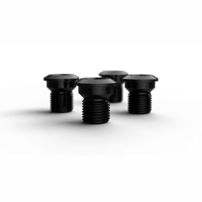 ROTOR 1X GRX BOLT SET 4 BOLTS BLACK Kettenblattschrauben