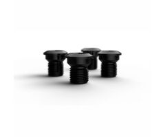 ROTOR 1X GRX BOLT SET 4 BOLTS BLACK Kettenblattschrauben
