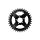 ROTOR ROUND DM POLINI® E-Bike RING R36T BLACK Kettenblatt