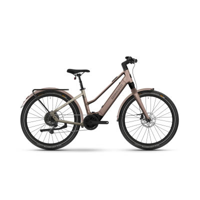 Winora iRide Pure X10 400Wh Trapez Trekking E-Bike 2026 | MACADAMIA MIST/SUNTAN glänzend