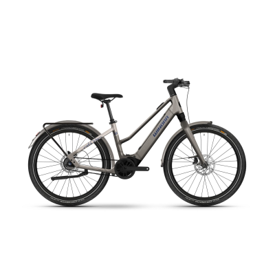 Winora iRide Pure R5f 400Wh Trapez Trekking E-Bike 2026 | VANILLA LATTE/SILVER DOLLAR glänzend