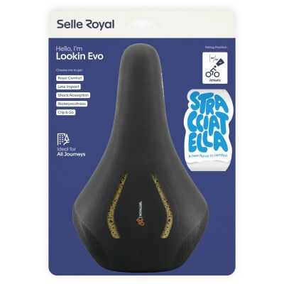 Selle Royal Selle Royal Fahrradsattel Lookin Evo Athletic Unisex - Stracciatella ISCC+