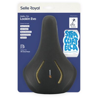 Selle Royal Selle Royal Fahrradsattel Lookin Evo Moderate Unisex - Stracciatella ISCC+