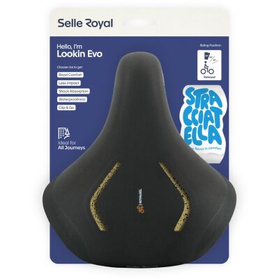 Selle Royal Selle Royal Fahrradsattel Lookin Evo Relaxed Unisex - Stracciatella ISCC+