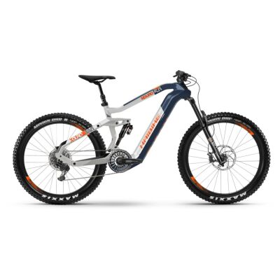 Haibike XDURO Nduro 5.0 i630Wh Flyon E-Bike 11-G NX 2021 | blau/weiß/orange | XL REFURBISHED