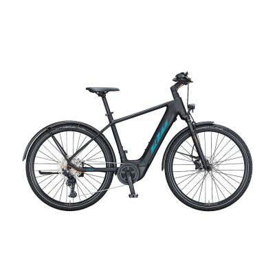 KTM MACINA CROSS LFC H E-Bike Crossrad 2021 | black matt (green pur.flip glossy)