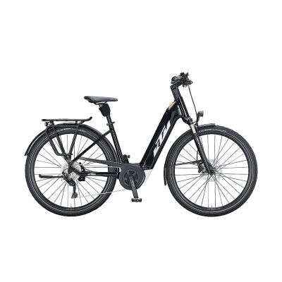 KTM MACINA TOUR P510 H E-Bike Trekkingrad 2021 | metallic black (white+orange)