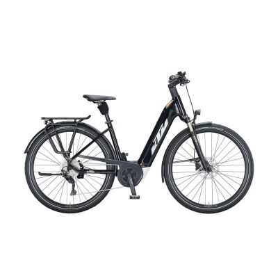 KTM MACINA TOUR P510 D E-Bike Trekkingrad 2021 | metallic black (white+orange)