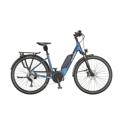 KTM MACINA FUN P510 US E-Bike Trekkingrad 2021 | denim (silver+white)