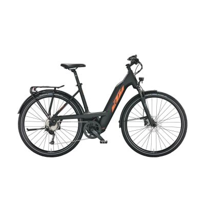 KTM MACINA SPORT 510 PTS Tiefeinsteiger E-Bike Trekking 500Wh 2022 | black matt (orange+grey)