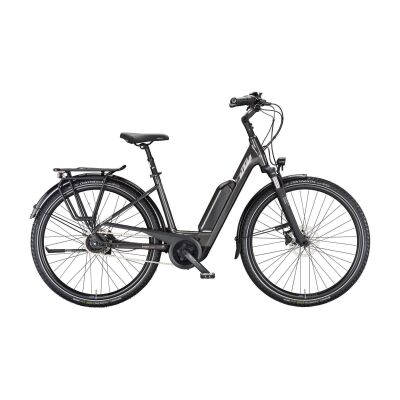 KTM CENTO 5 RT Tiefeinsteiger E-Bike Trekking 500Wh 2024| black matt (grey+green)