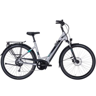 PEGASUS EVO CX 750 Wh Tiefeinsteiger Trekking E-Bike 2022 | silver matt