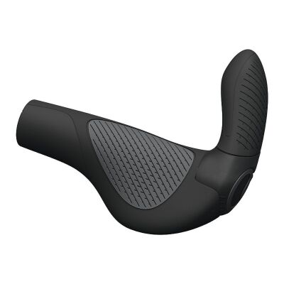 Ergon Lenkergriff GP3-L Evo mit Bar Ends schwarz/grau Large lang/lang regular schwarz