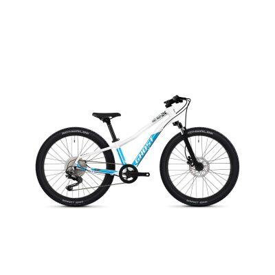 Ghost Kato 24 Full Party Kinderrad 2023 | pearl white/bright blue - glossy