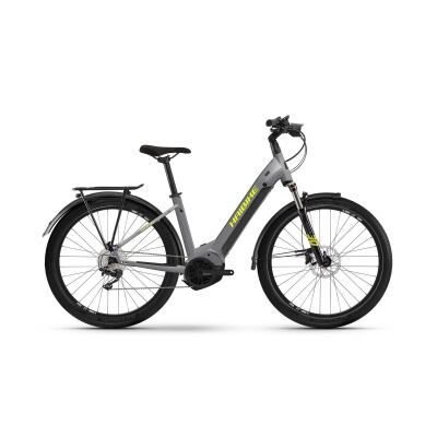 Haibike Trekking 6 Tiefeinsteiger 630 Wh E-Bike 2024 | gloss grey neon yellow