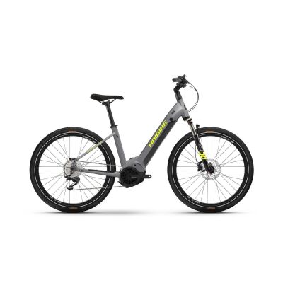 Haibike Trekking 6 Cross Tiefeinsteiger 630 Wh E-Bike 2024 | gloss grey neon