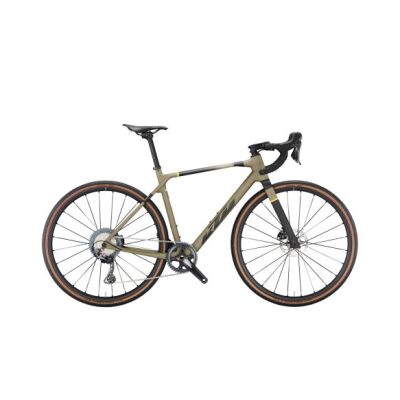 KTM X-STRADA ELITE Gravelbike 2024 | olive grey matt (black+yellow)