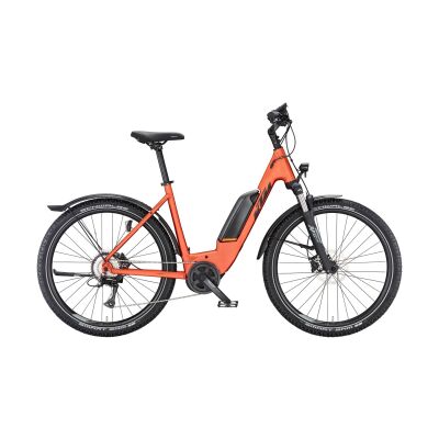 KTM MACINA AERA P571 STREET E-MTB 2024 | burnt orange matt (black+orange)