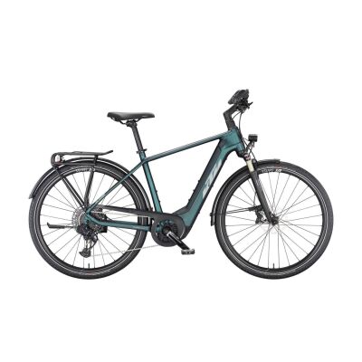 KTM MACINA SPORT 710 H E-Bike Trekking E-Bike 2024 | green purple flip matt (silver+blue)
