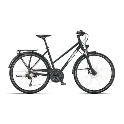 KTM VENETO LIGHT DISC D Trekkingrad 2024 | black matt (white+green)