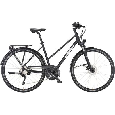 KTM VENETO DISC D Trekkingrad 2024 | black matt (white+orange)